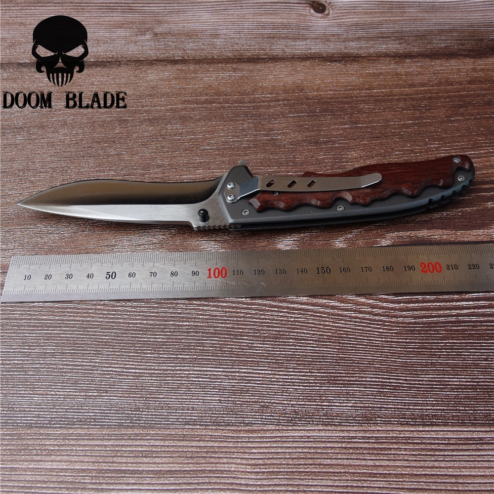 Tactical Knife (Wood Finish)