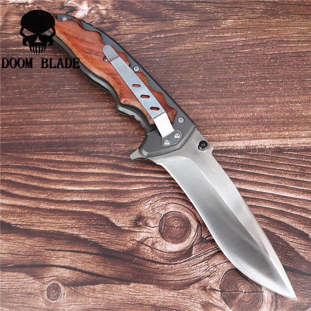 Tactical Knife (Wood Finish)