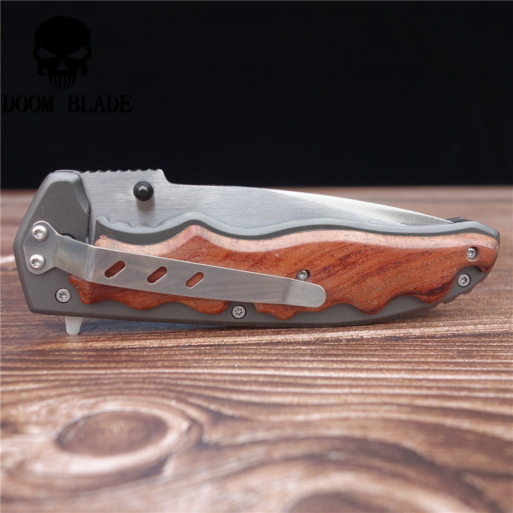 Tactical Knife (Wood Finish)