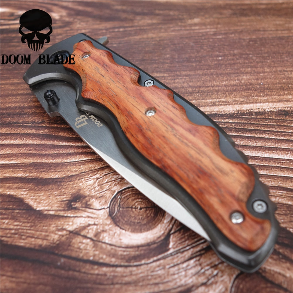 Tactical Knife (Wood Finish)